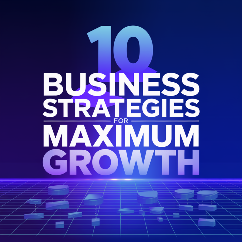 10 Business Strategies For Maximum Growth