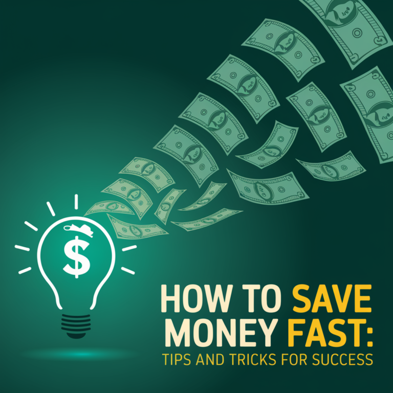 How To Save Money Fast
